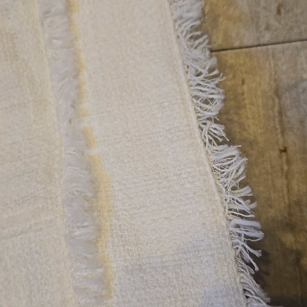 Karl Lagerfeld Paris White Fringe Edge Skirt - Picture 6 of 10